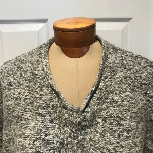 Vintage Alps British Wool Blend Grey White Sweater Women’s Size XL - Picture 3 of 8